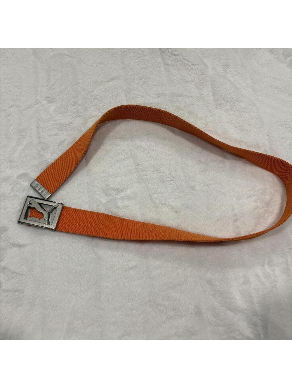 PUMA Orange Polypropylene Belt Unisex One Size Casual Sport Logo Y2K Gears